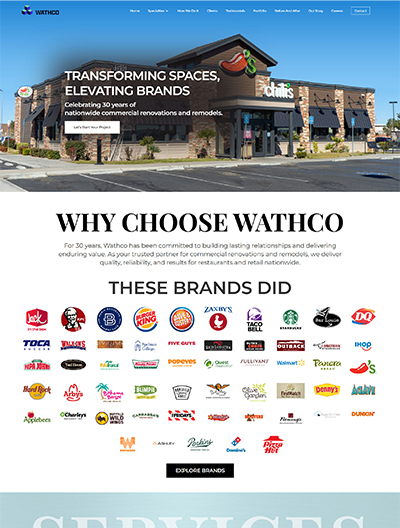Wathco General Contractors center