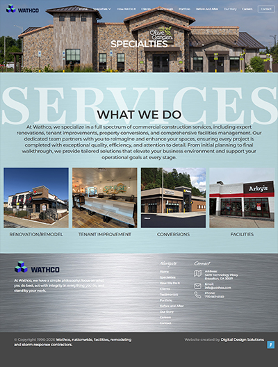 Wathco General Contractors left